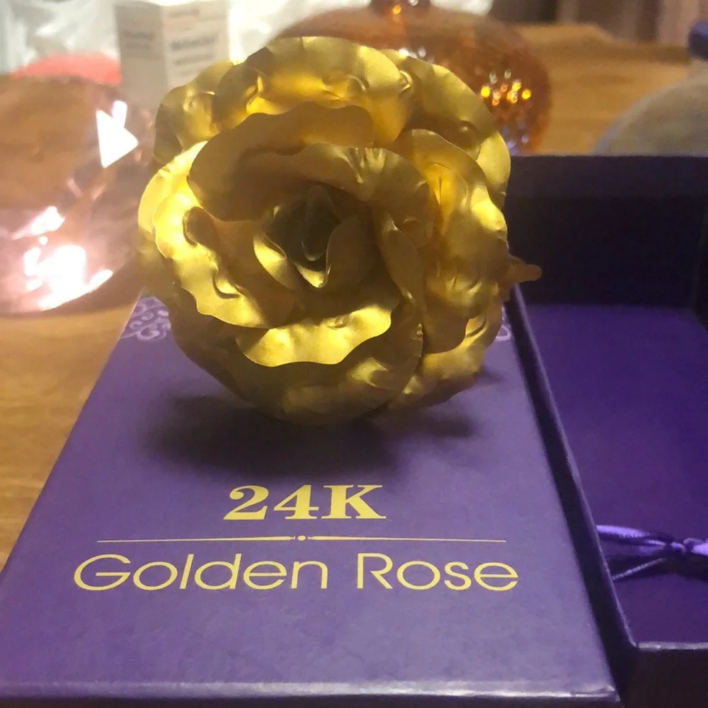 New in the Box “24” K Golden Rose